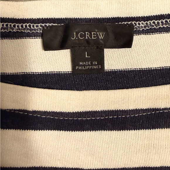 J. Crew Classic Striped Long Sleeve Top - Picture 2 of 6
